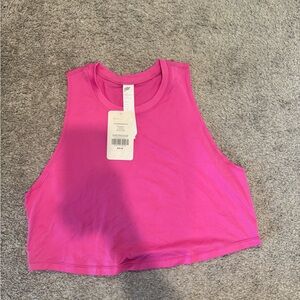 Fabletics Bright Pink Cropped Tank Top